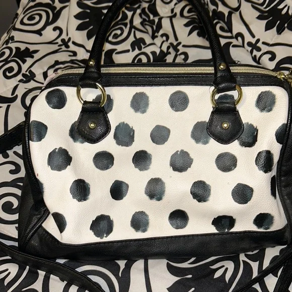 betsey johnson polka dot bow bag - Picture 3 of 5